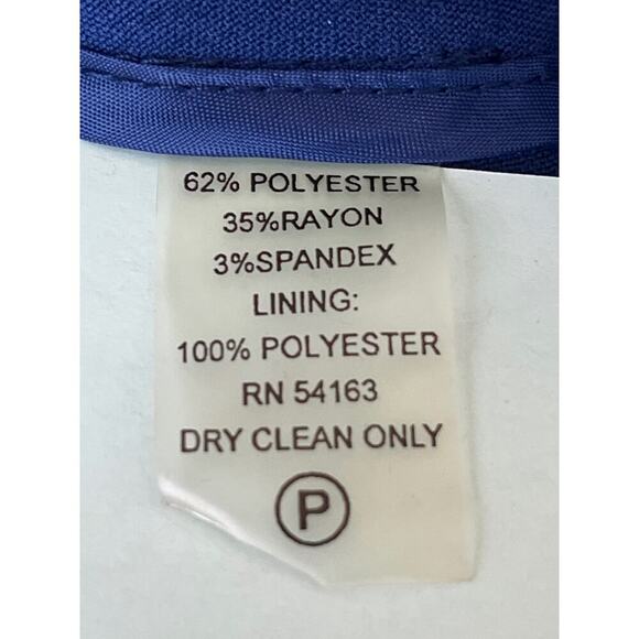 Calvin Klein Womens 12P Lapis Blue Career/Party/Wedding Guest Pockets Pants - Picture 8 of 8